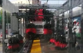 黑色款FX-80A系列隧道連續式電腦洗車機全過程作業視頻